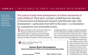 InBrief: The science of early childhood development cover thumbnail