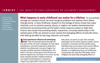 InBrief: The impact of early adversity on children's development cover thumbnail