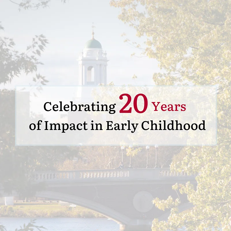 Celebrating 20 years of impact in early childhood - the center on the developing child